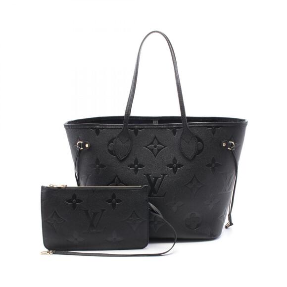 Louis Vuitton Handbags - Louis Vuitton Neverfull Tote Bag Leather Monogram Empreinte Black